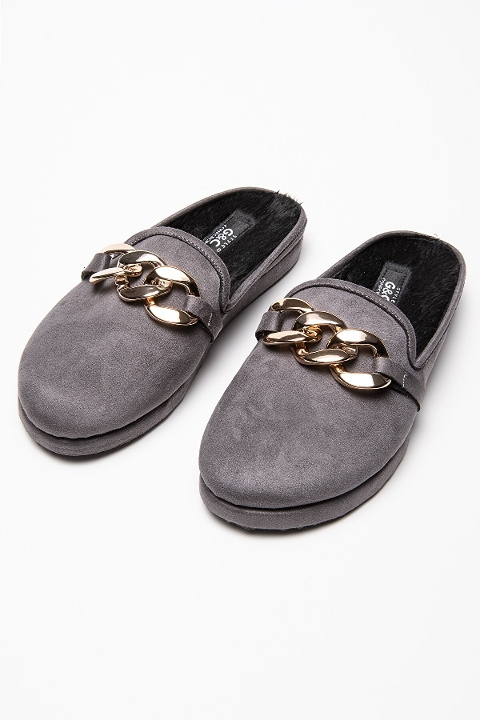 G & C Collection Nefes alabilir Nubuk Zincirli Ev Terliği G & C Collection 235 - Görsel 3