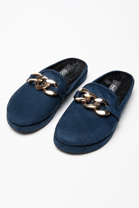 G & C Collection Nefes alabilir Nubuk Zincirli Ev Terliği G & C Collection 235 - Görsel 4