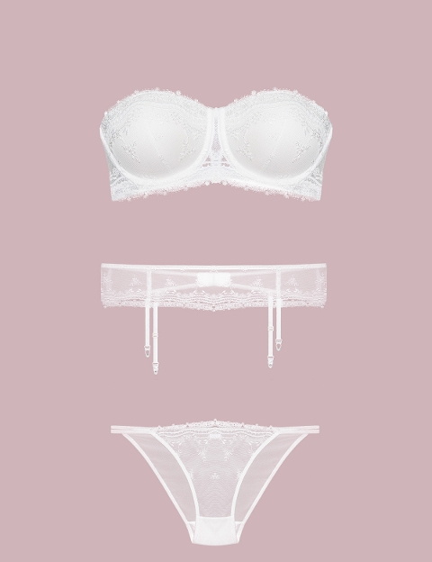 Ayarlanabilir Klipsli Jartiyer & Çorap Takımı Nurteks 2416 - Ekru