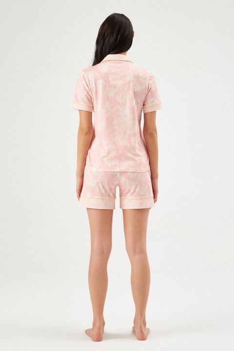 Eros Önden Düğmeli Kısa Kollu Şortlu Pijama Takımı Eros 30656 - Görsel 2