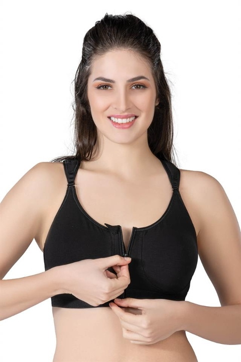 Full Cup Yan Kemik Destekli Tam Kap Sütyen Emay 184 - Siyah
