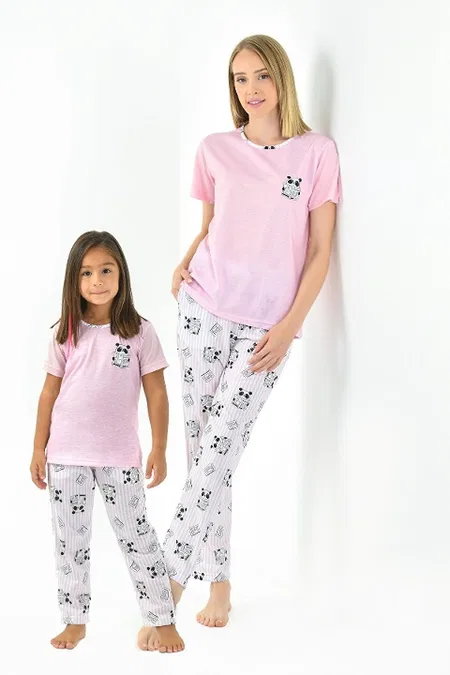 Yeni İnci Yarım Kol Penye Pijama Takımı Yeni İnci 1787 - Görsel 3