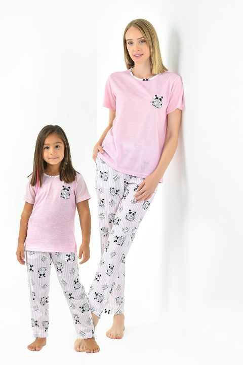 Yeni İnci Yarım Kol Penye Pijama Takımı Yeni İnci 1787 - Görsel 3