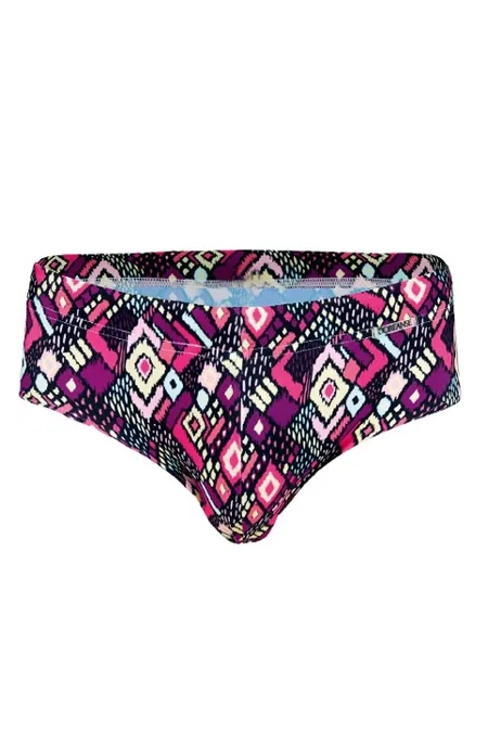 Pembe Leopar Desenli Polyamid Elastan İpli Slip Mayo Doreanse 3828