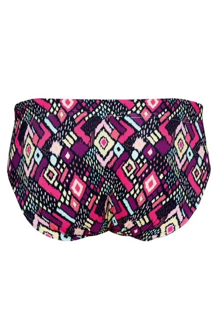 Pembe Leopar Desenli Polyamid Elastan İpli Slip Mayo Doreanse 3828 - 2