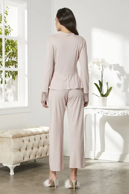 Penye 6lı Gelin Çeyiz Seti Çeyiz Takım Pierre Cardin 5040 - Pudra