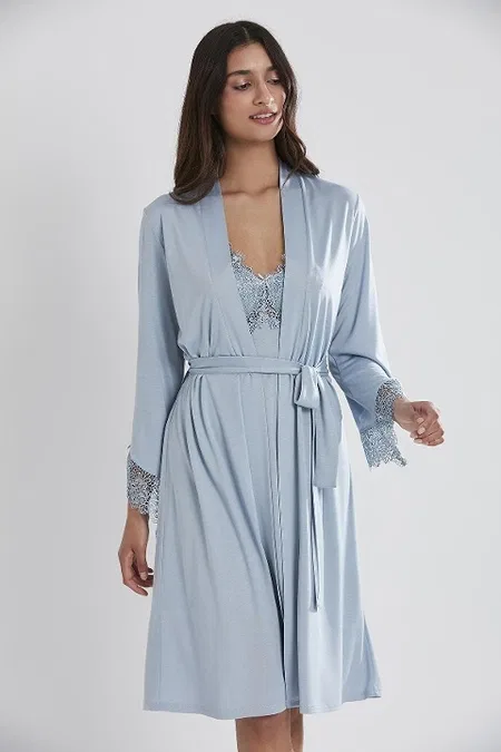 Penye 6lı Gelin Çeyiz Seti Çeyiz Takım Pierre Cardin 5040 - Mavi