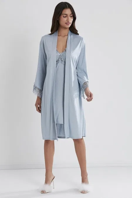 Penye 6lı Gelin Çeyiz Seti Çeyiz Takım Pierre Cardin 5040 - Mavi