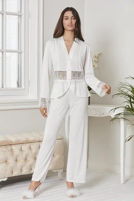 Penye 6lı Gelin Çeyiz Seti Çeyiz Takım Pierre Cardin 5040 - Ekru