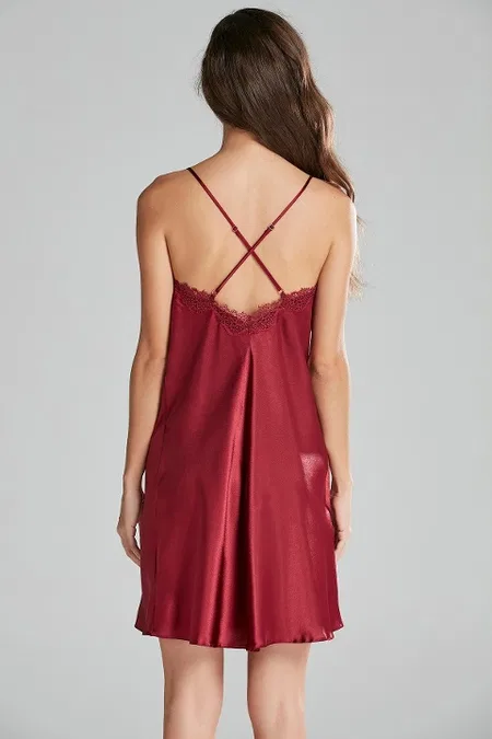 Pierre Cardin Saten Altılı Çeyiz Seti 6965 - Bordo