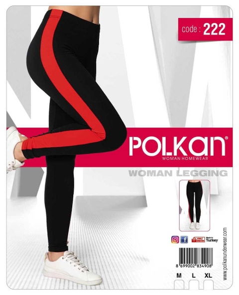 Yüksek Bel Esnek Kadın Tayt Polkan 222