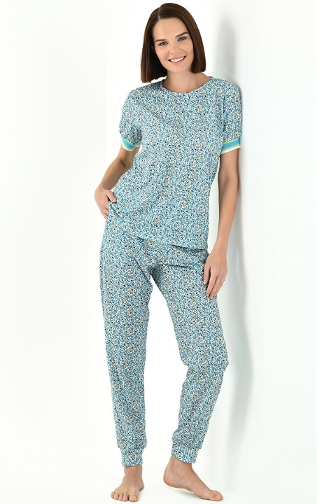 Yeni İnci Yarım Kol Esnek Penye Yazlık Pijama Takımı Yeni İnci 1856