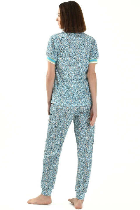 Yeni İnci Yarım Kol Esnek Penye Yazlık Pijama Takımı Yeni İnci 1856 - Görsel 2