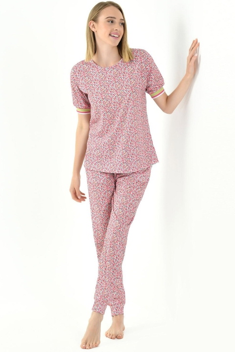 Yeni İnci Yarım Kol Esnek Penye Yazlık Pijama Takımı Yeni İnci 1856 - Görsel 3