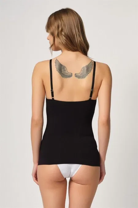 Dikişsiz Korse Atlet Seamless Emay 5038 - Siyah