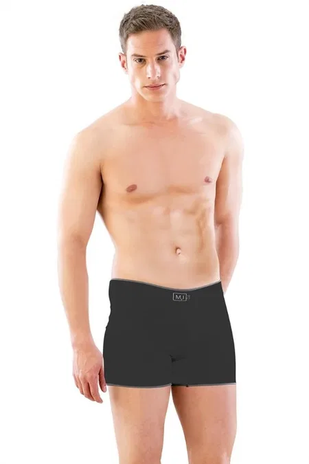 Dikişsiz Uzun Boxer Emay 2108 - Siyah