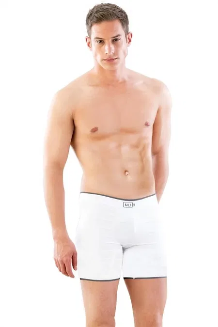 Dikişsiz Uzun Boxer Emay 2108 - Beyaz