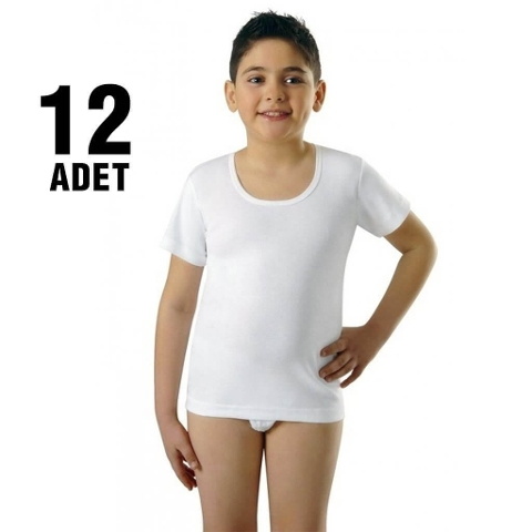 Pamuklu Rahat Kesim Erkek Çocuk Atlet Seher Yıldızı 0038 - 2