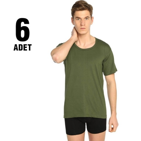 Seher Yıldızı Renkli Pamuklu Bisiklet Yaka Erkek Atlet Seher Yıldızı 0002 - Görsel 3