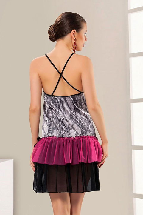 Şifon Kısa Gecelik Sistina 616 - 2