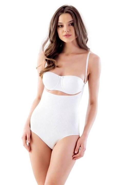 Dikişsiz Yüksek Bel Slip Korse Emay 2811 - Beyaz