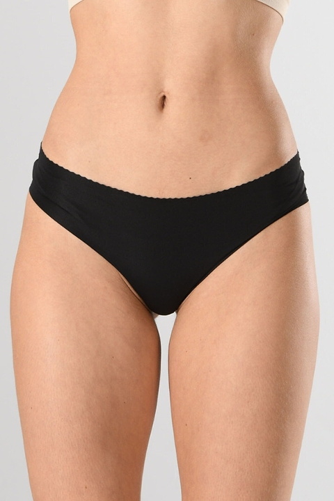 Lazer Kesim Silikonlu Slip Külot Miss Fit 12583 - Siyah