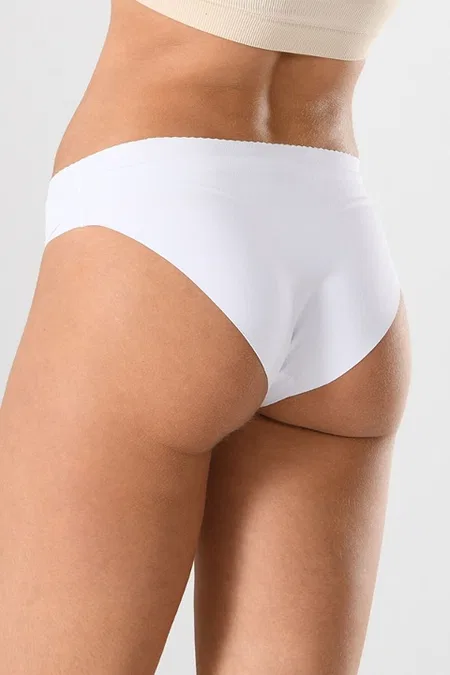 Lazer Kesim Silikonlu Slip Külot Miss Fit 12583 - Beyaz
