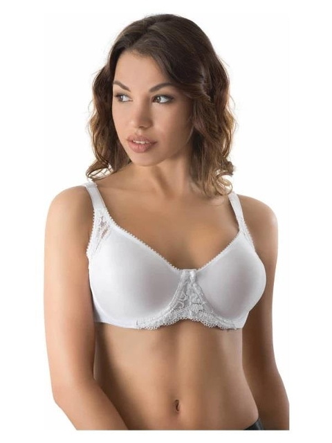 Balenli Dantelli Sütyen Emay 164 - Beyaz