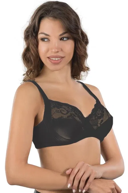 Full Cup Balenli Toparlayıcı Sütyen Emay 165 - Siyah