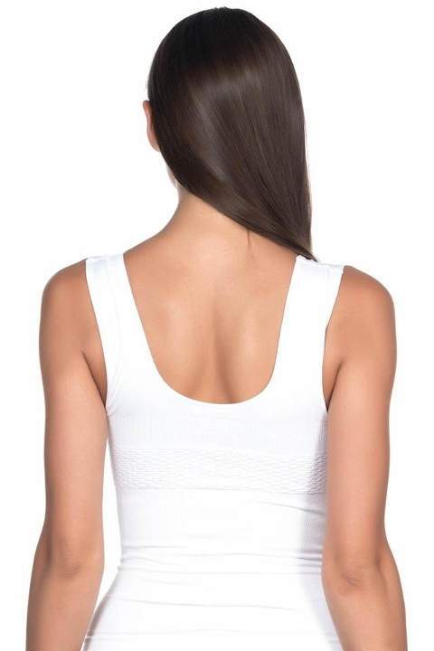 Kademeli Kompresyonlu Toparlayıcı Atlet Korse Emay 5012 - Beyaz