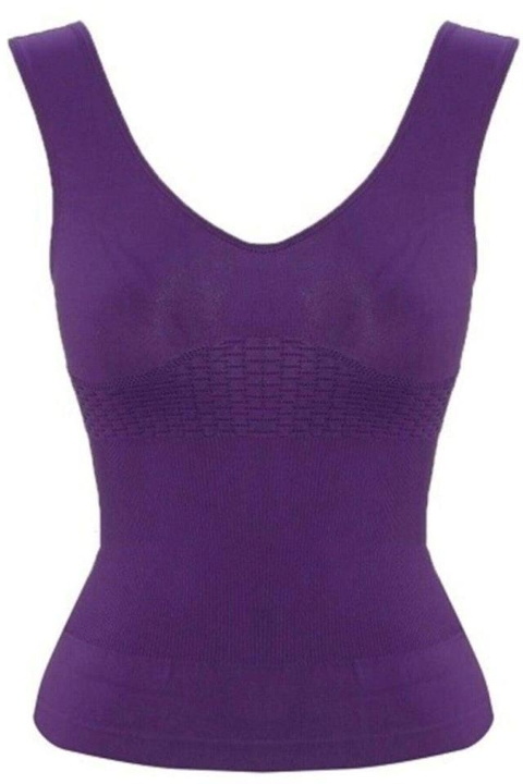 Kademeli Kompresyonlu Toparlayıcı Atlet Korse Emay 5012 - Mor