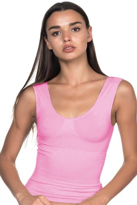 Kademeli Kompresyonlu Toparlayıcı Atlet Korse Emay 5012 - Pembe