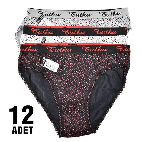 Yüksek Pamuk Oranı ile Nefes Alan Bikini Külot Tutku 0545 - 2