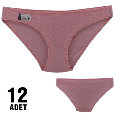 Pamuklu Yüksek Bel Slip Külot Asorti Tutku 0553 - Asorti
