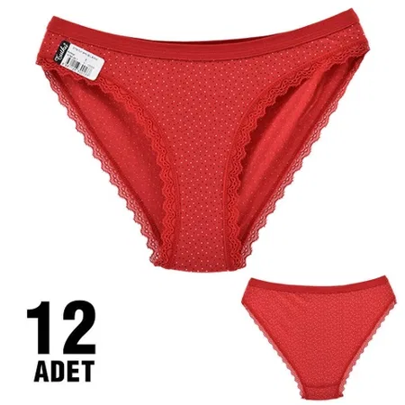Yüksek Pamuk Oranlı Slip Külot Tutku 0773 - Kırmızı