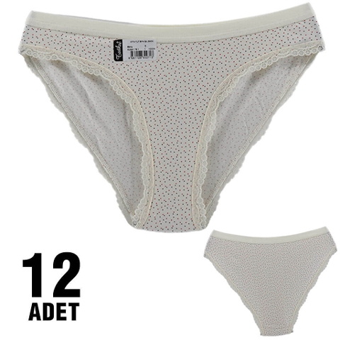 Yüksek Pamuk Oranlı Slip Külot Tutku 0773 - Ekru