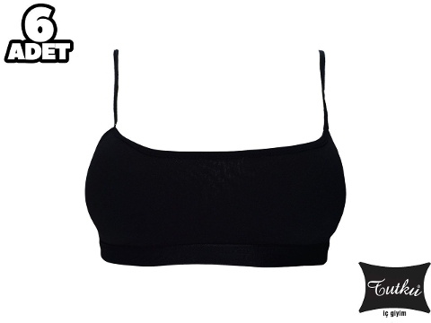 Balensiz Pedli Kız Çocuk Alıştırma Sütyeni Tutku 0847 - Siyah
