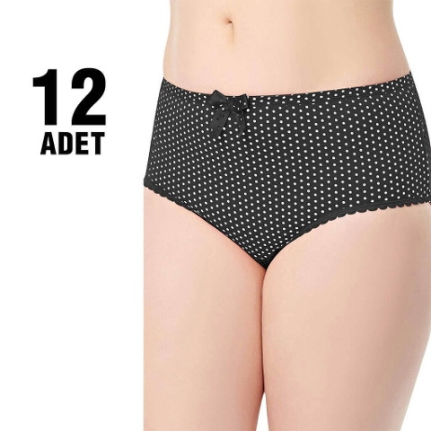 Yüksek Bel Destekli Puantiyeli Kadın Bato Tutku 0933 - Siyah