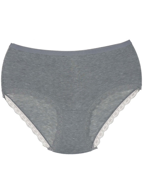 Yüksek Bel Pamuklu Kadın Bato Külot Tutku 0948 - Gri