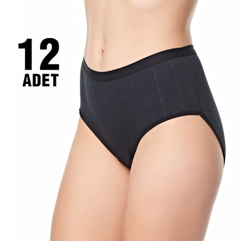 Yüksek Bel Dikişli Pamuk Bato Külot Tutku 0950 - 2