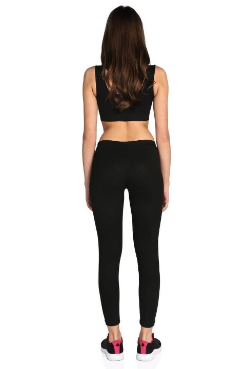 Termal Nefes Alan Pamuklu Tayt Somon Tutku 0166 - Siyah