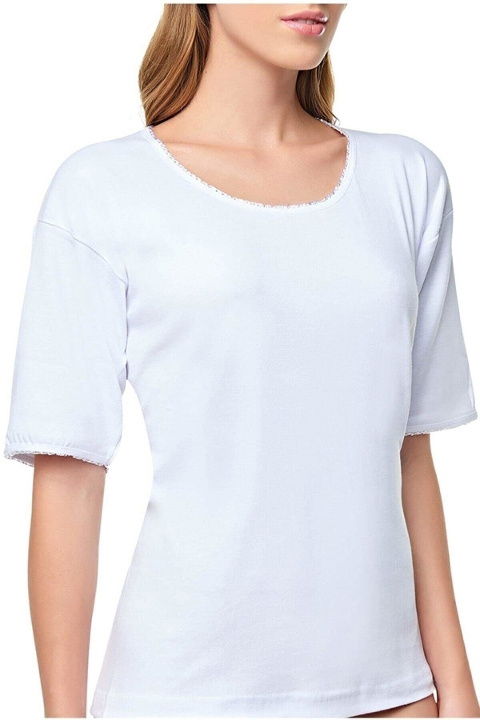 Pamuklu Tek Parça Body Bisiklet Yaka Tutku 0141