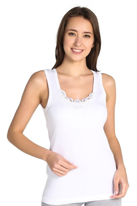 Kalın Askılı Ribana Dantel Atlet Tutku 0140 - 2