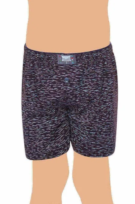 Pamuklu Desenli Erkek Çocuk Boxer Tutku 0250 - Füme