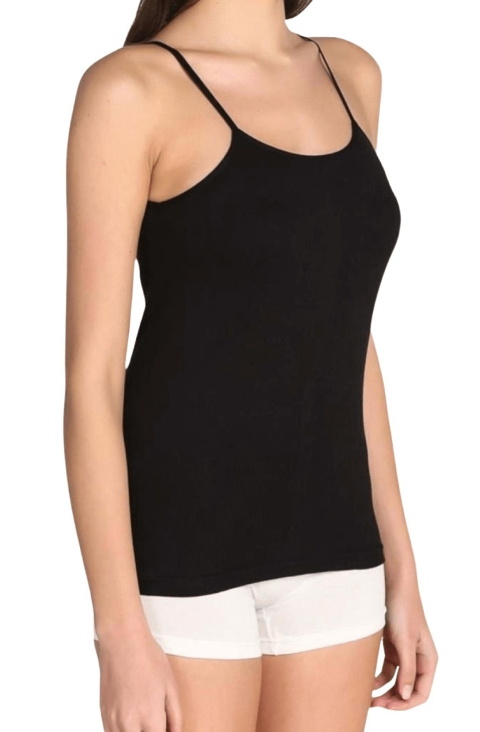 Pamuklu İnce Askılı Kadın Atlet Tutku 0146 - Siyah