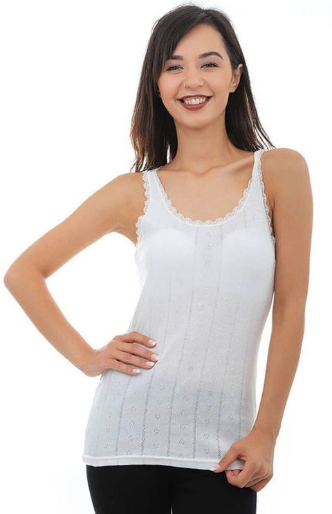 Kalın Askılı Pamuklu Atlet Kadın Tutku 0201 - 2