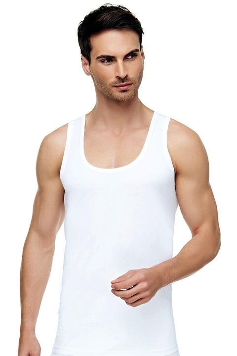 Pamuklu Beyaz Erkek Atlet Tutku Elit 1001 - 2