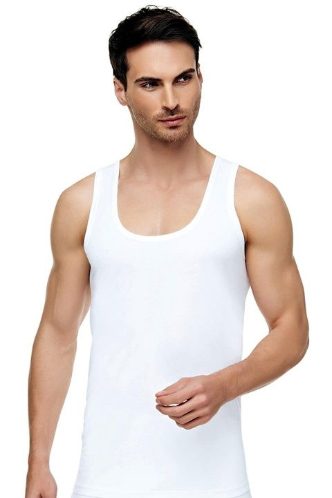 Pamuklu Beyaz Erkek Atlet Tutku Elit 1001 - 2