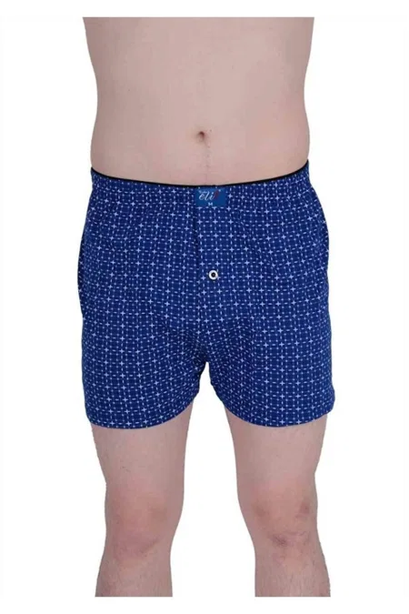 Pamuklu Düz Dikiş Erkek Boxer Tutku 1102 - Lacivert