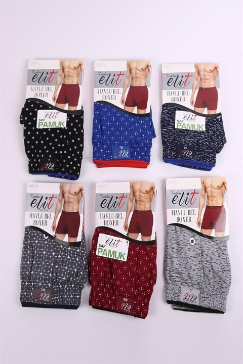 Pamuklu Düz Dikiş Erkek Boxer Tutku 1102 - Siyah